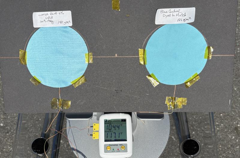 Reading B2-3, 104.4 versus 117.1 degrees Fahrenheit